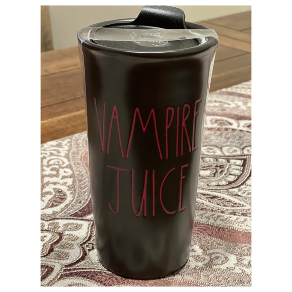NEW Rae Dunn Vampire Juice Ceramic Travel Mug 🧛‍♀️